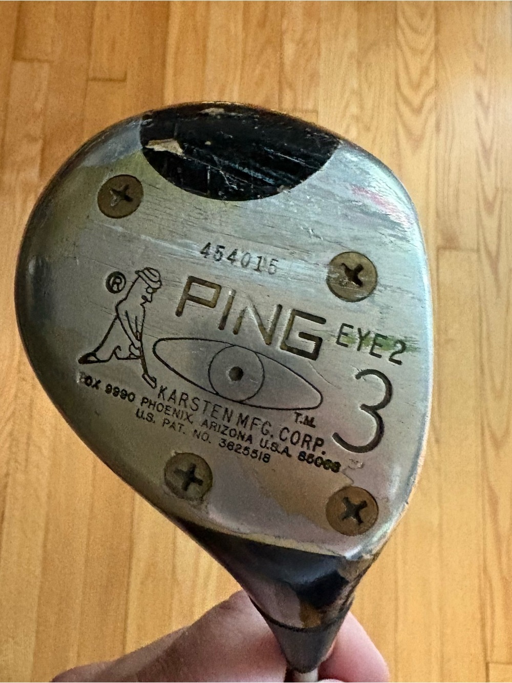 Vintage Ping Eye 2 Wood Set 1, 3, 5 Woods Stiff Flex Steel Shaft Right Hand RH - Picture 6 of 13
